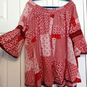 New directions off the shoulder top